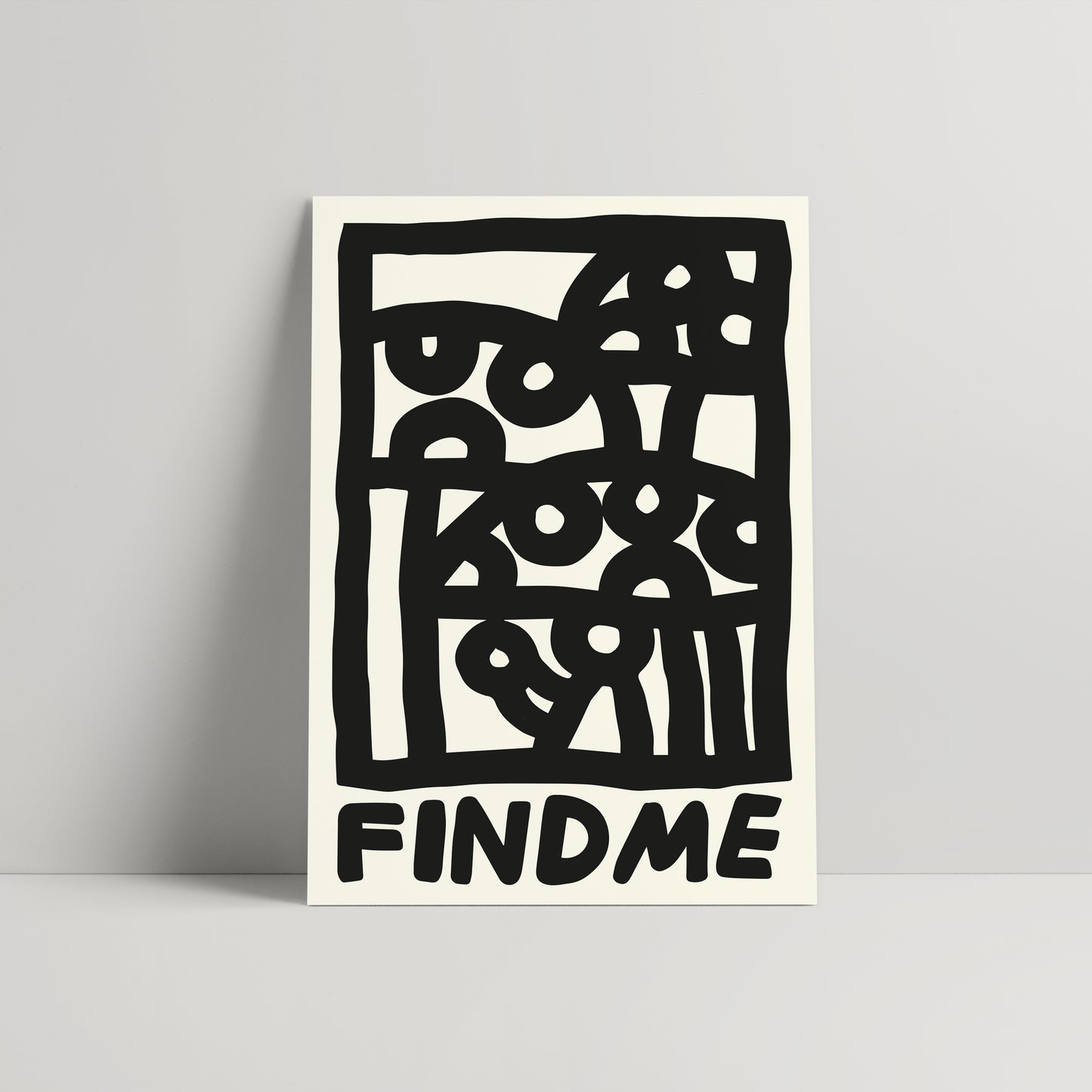Find me - 50 x 70 cm - hand painted