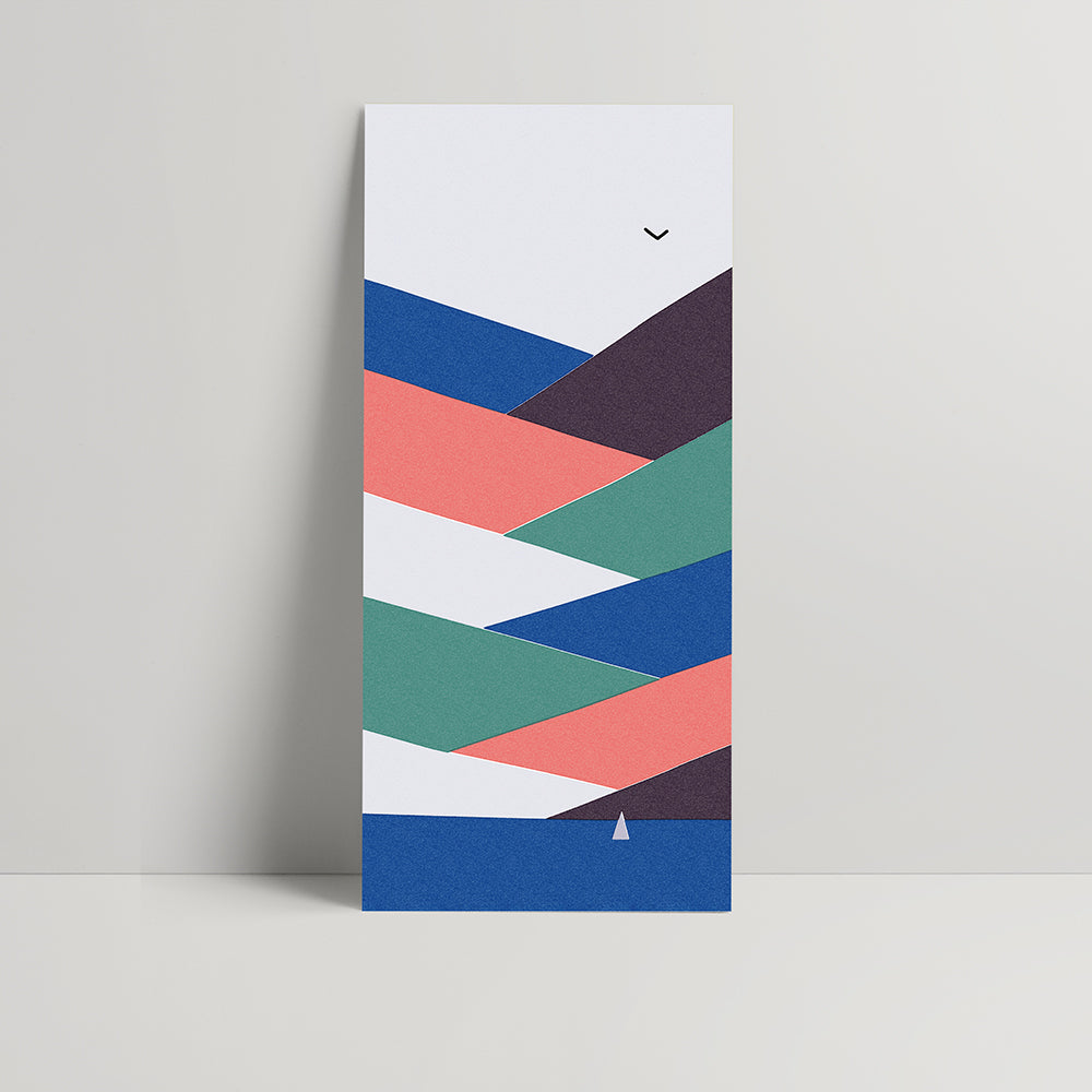 Layered mountains- 45 x 100 cm