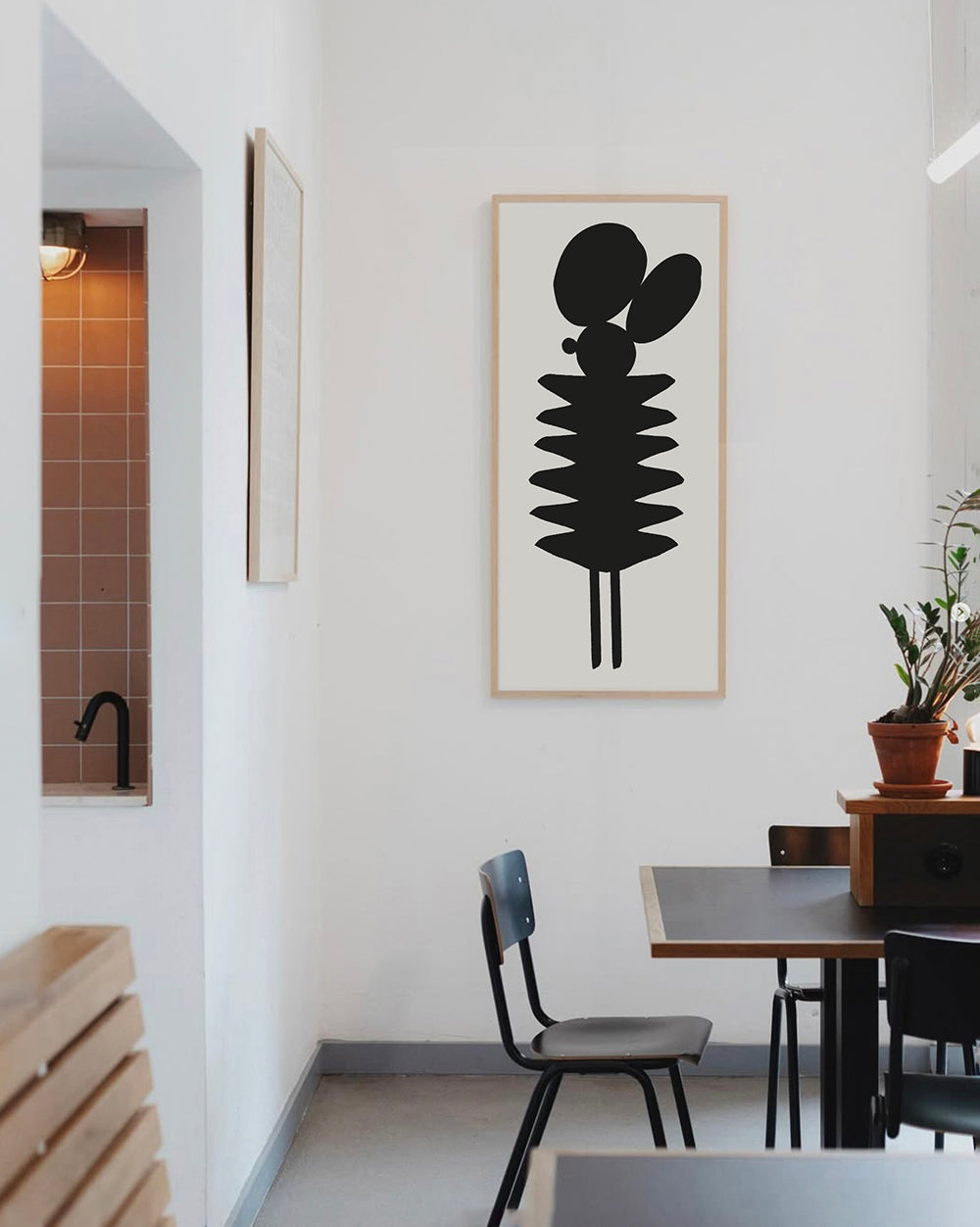 I hear you - 45 x 100 cm - hand painted