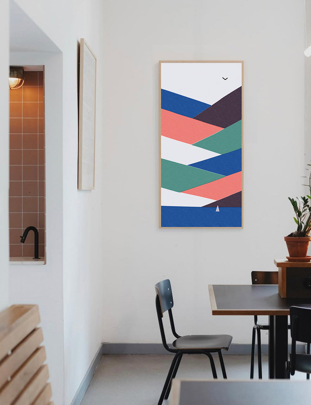 Layered mountains- 45 x 100 cm