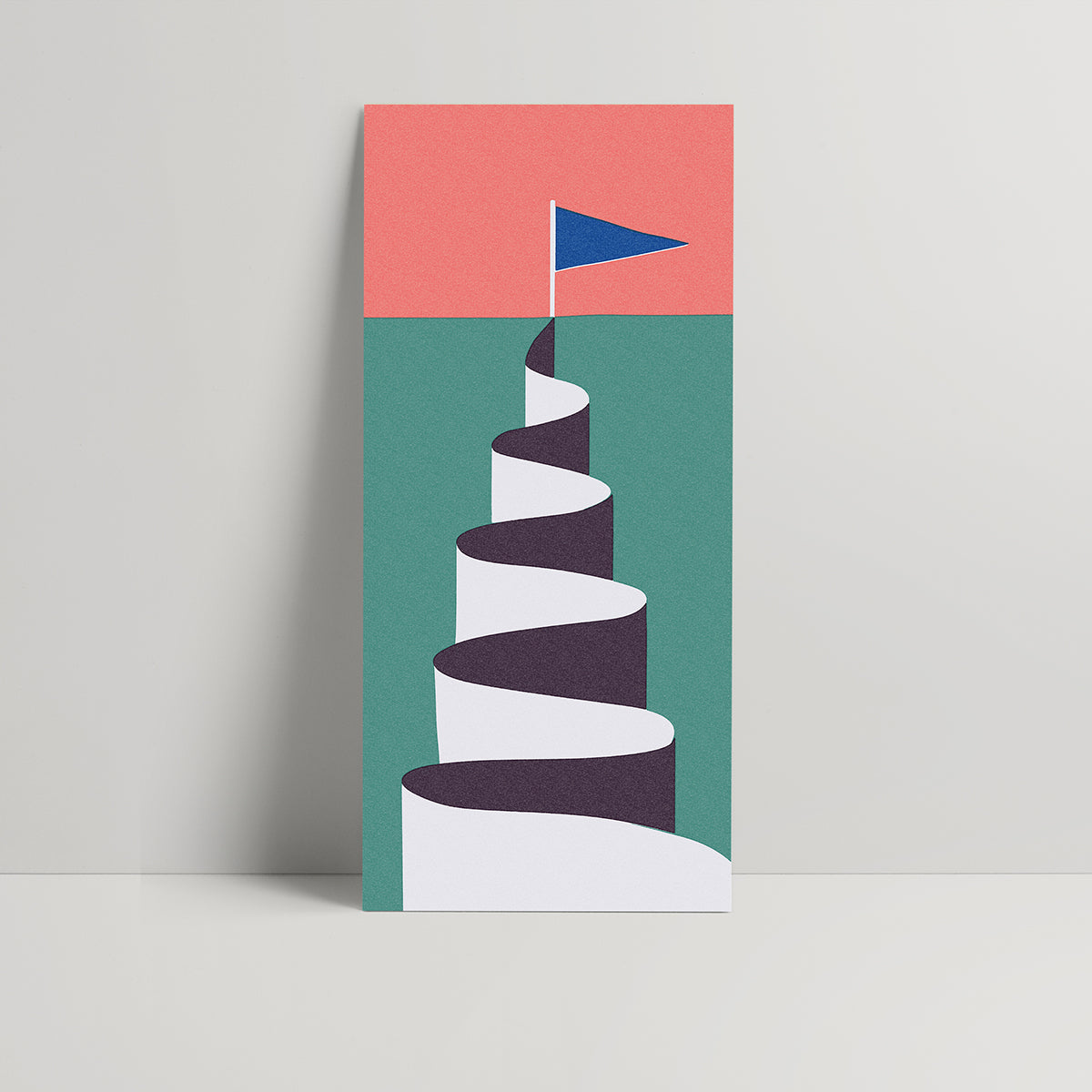 Mountain vs wall - 45 x 100 cm