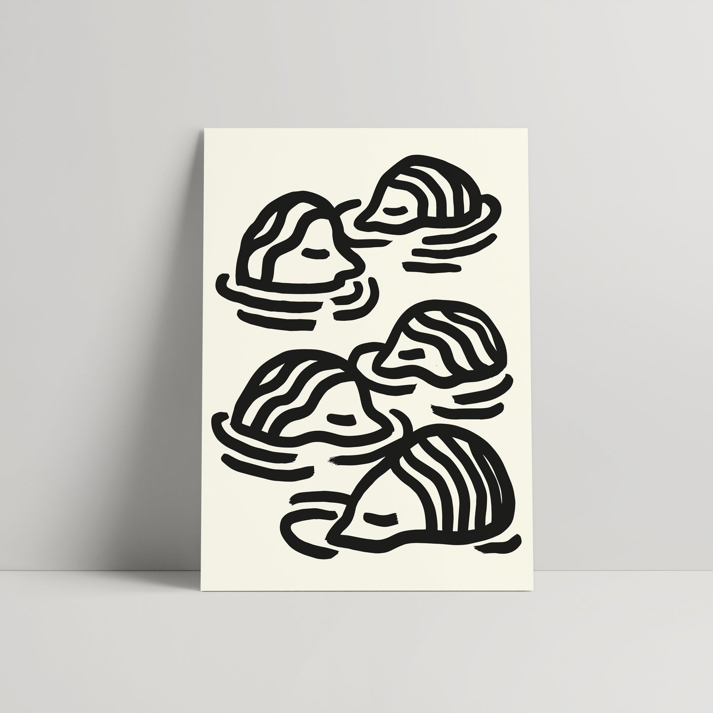 TREADING WATER - 50 x 70 cm - hand painted