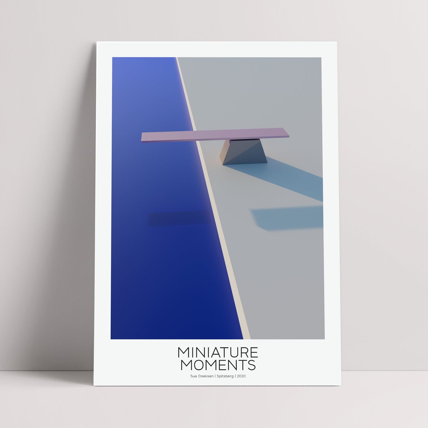 Miniature Print - By the Pool 50 x 70 cm