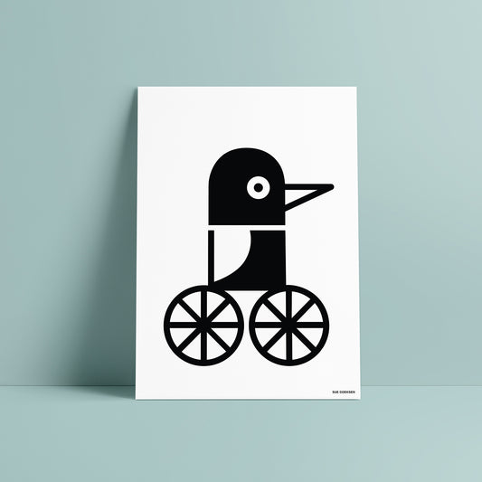 Bike Bird - 50 x 70 cm