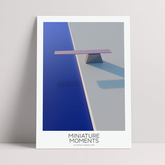 Miniature Print - By the Pool
