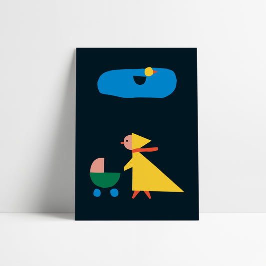 Rain walk - 50 x 70 cm
